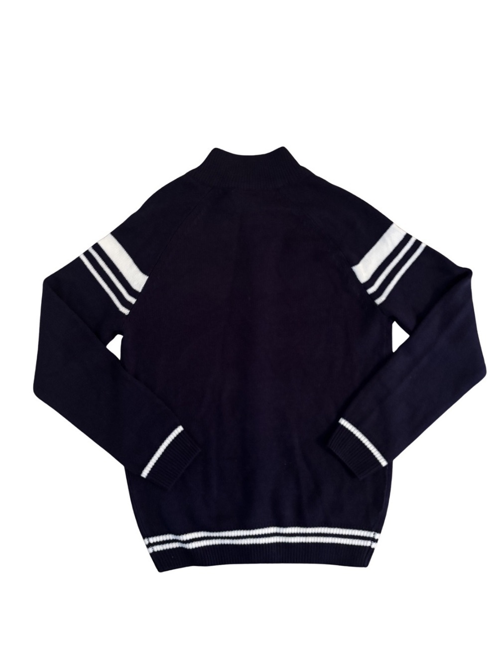 Official NHL Toronto Maple Leafs Navy Full-Zip Jacket with White Stripe Detail - Picture 4 of 4